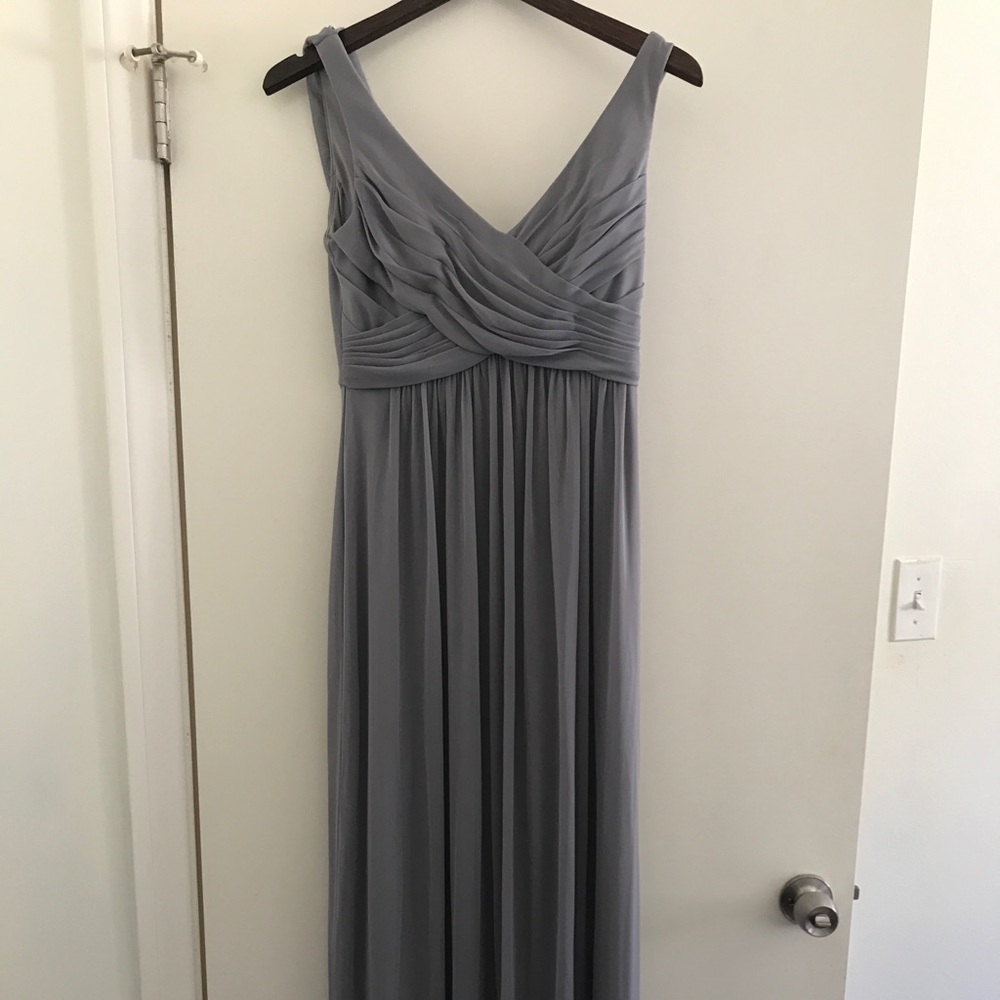 Long Mesh Dress with Cowl Back Detail
